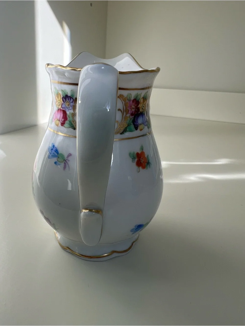 Schumann Empress Bavaria Germany Floral Porcelain Creamer